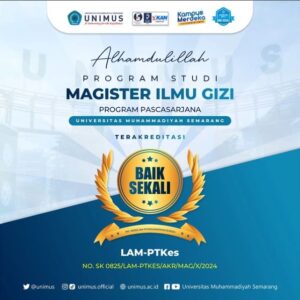 Read more about the article Magister Ilmu Gizi UNIMUS Raih Akreditasi “BAIK SEKALI”